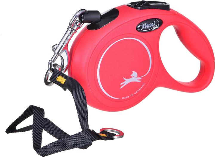 Flexi Guinzaglio retrattile NEW CLASSIC CAT XS, corda rossa da 3 m (XS, Gatto, Sport cane)