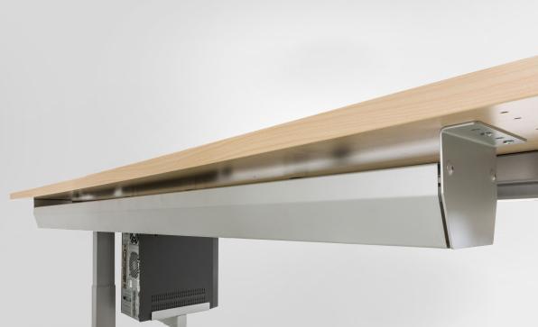 Actual product image Hammerbacher Cable tray foldable for 180 table silver (146.20 cm)