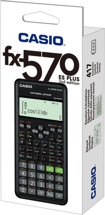 Image du produit Casio Calculatrice scientifique FX-570ES PLUS II, 230 x 142 x 26mm (Piles)