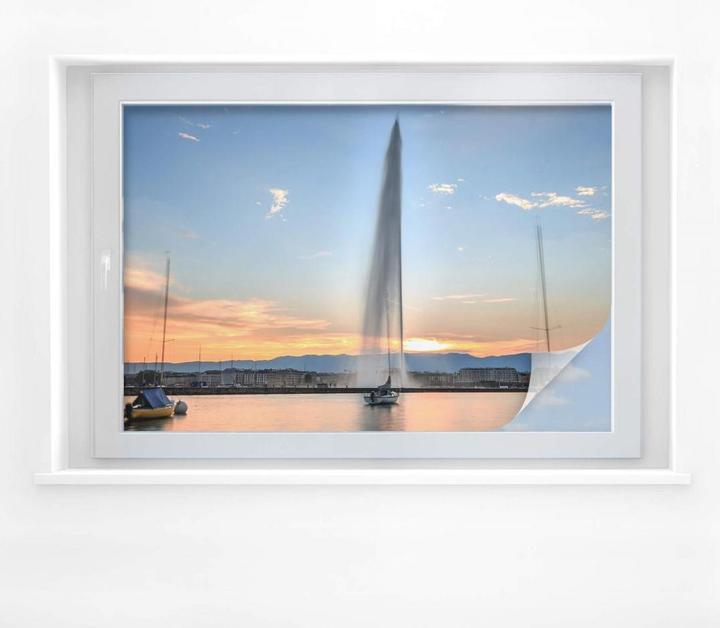 Actual product image Trenddeko Water fountain at Geneva sunset (45 x 30 cm)