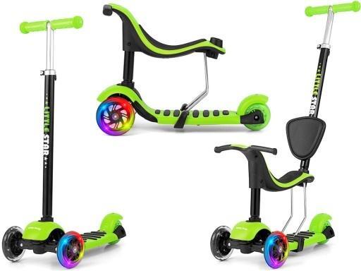 Produktbild Mally Children's scooter Milly Little Star 3-in-1, green