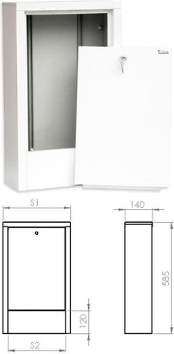 Sigma Li Wall cabinet, 12 sections - SZN-5