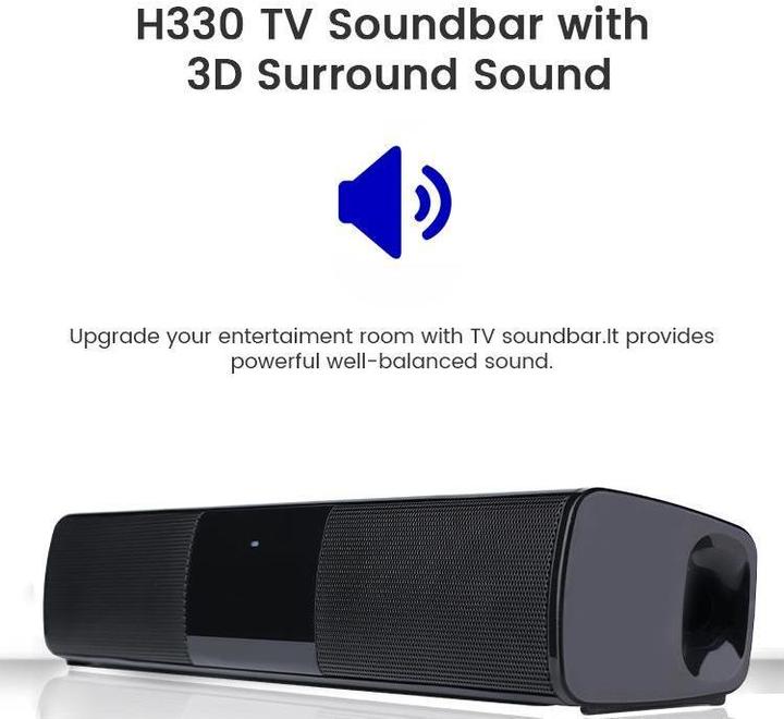 Actual product image Somostel SMS-H330 2X5w TV Soundbar with 3D Surround Sound (10 W, 2.0 Channel)