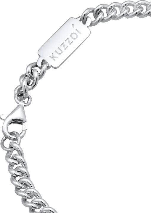 Image du produit Kuzzoi Bracelet Hommes ronde armure massif argent 925 (19 cm, Argent sterling 925)