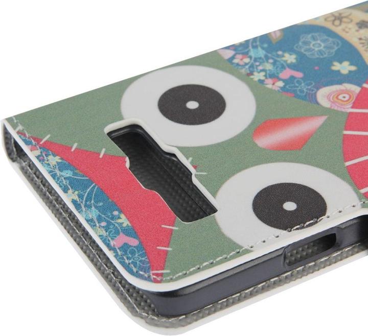 Produktbild König Design Schutzhülle Handytasche (Flip Quer) für Handy Samsung Galaxy A5 A500F Eule mit Reh (Samsung Galaxy J5 (2015))