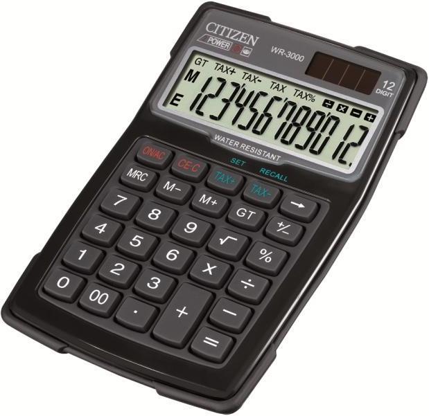 Produktbild Citizen Calculator WR 3000 (Solarzellen)