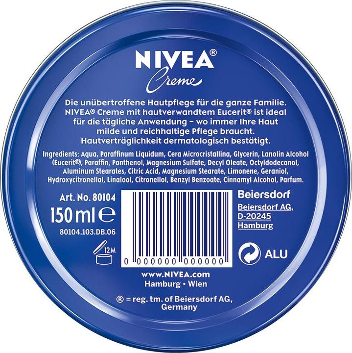 Actual product image NIVEA 80104 (Body cream, 150 ml)