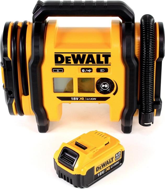 Produktbild DeWalt DCC 018 N Akku Luftkompressor 18V 11bar KFZ + 1x Akku 4,0Ah - ohne Ladegerät (11 Bar, 14.70 l)