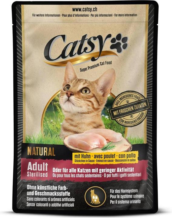 Produktbild Catsy Ad.&Ste. Cat Po. Chicken 12x85g (Adult, 1 Stk., 1160 g)