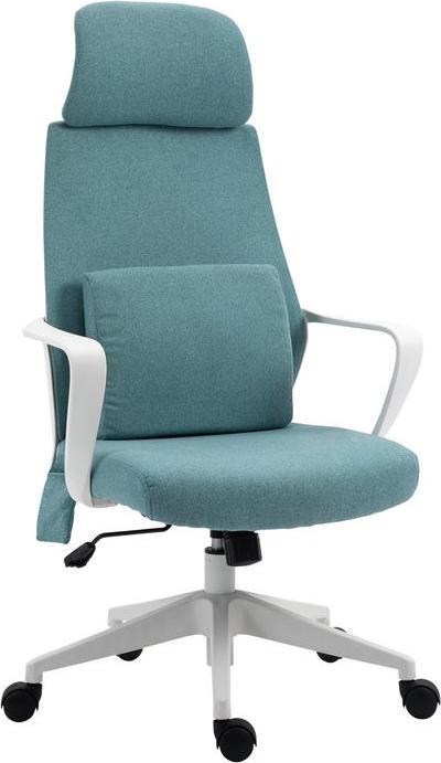 Swisshandel24 ergonomischer Bürostuhl mit Massagefunktion Gamingstuhl Nylon Blau