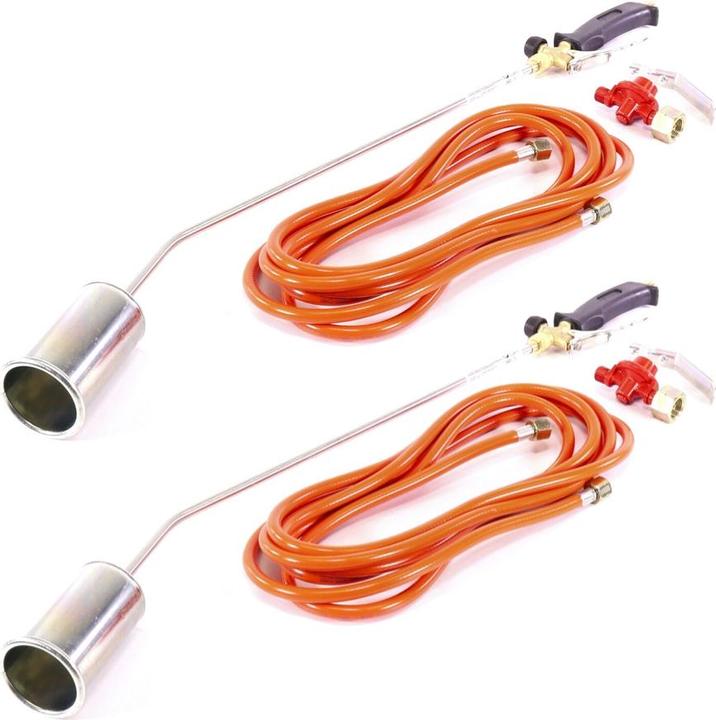 Produktbild Rothenberger ROMAXI ECO Set 2x Anwärmbrenner Set + Schlauch + Regler 1060 °C ( 2x 1500000