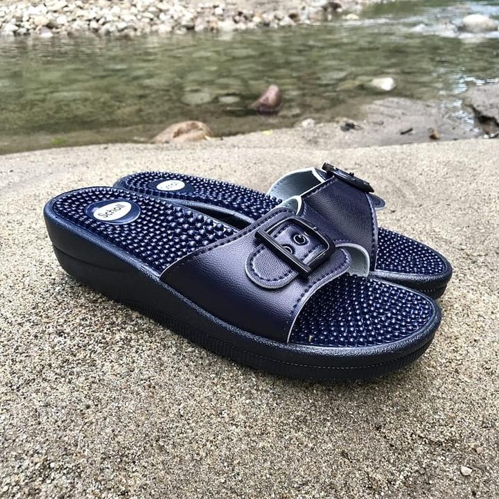 Actual product image Scholl New Massage PVC navy blue (40)