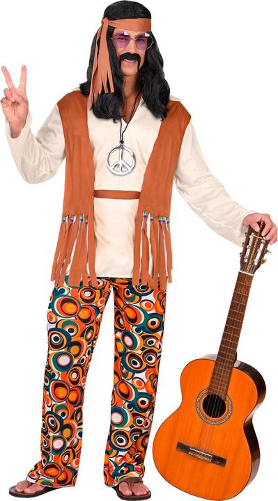 Widmann Costume Hippie Size M Shirt,Gilet (M)
