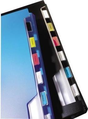 Produktbild Dymo D1 Schriftband 43610 6mmx7.0m schwarz->transp. (0.60 cm, Transparent, Schwarz)