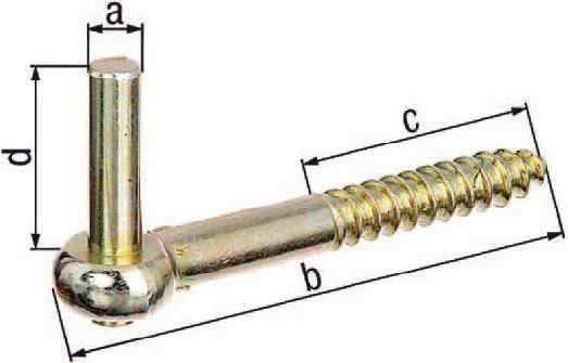 Immagine prodotto GAH Morsetto da avvitare 16x165mm zincato giallo galvanico (Bozzelli, 1 pz.)