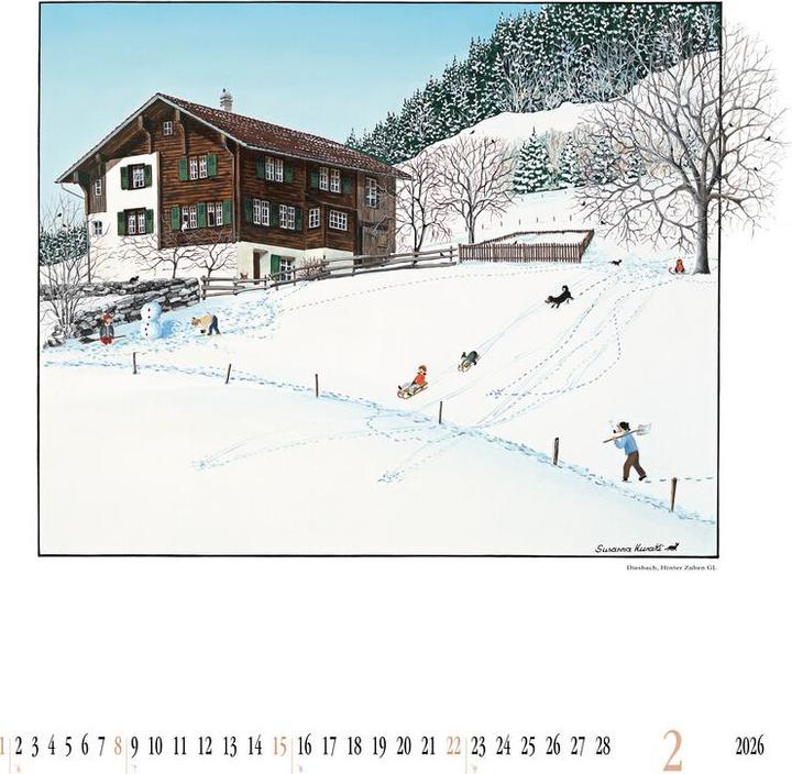 Image du produit Calendrier illustré SUSANNA fermes peintes (Couverture rigide)