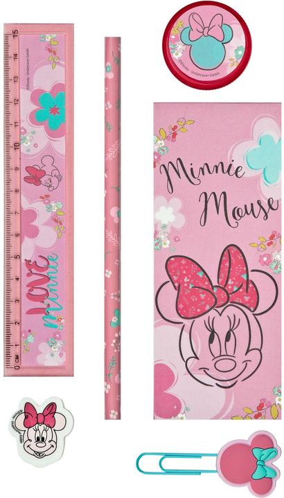 Actual product image Undercover Pencil holder filled with 7 pieces Disney Minnie Mouse