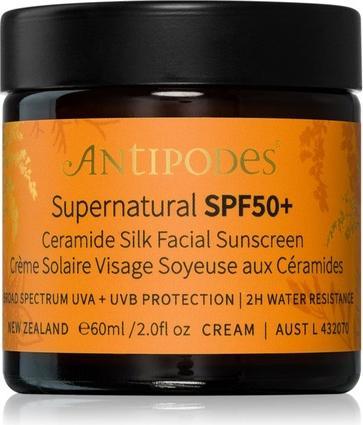 Produktbild Antipodes Fine facial sunscreen SPF 50+ Supernatural (Ceramide Silk Facial Sunscreen) 60 ml (Sonnencreme Gesicht, SPF 50+, 60 ml)