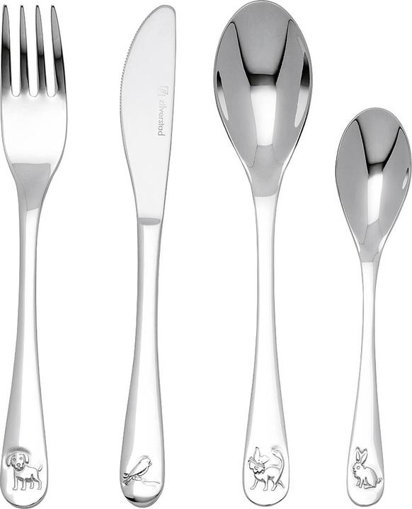 Zilverstad Children's cutlery pets 4 pcs.