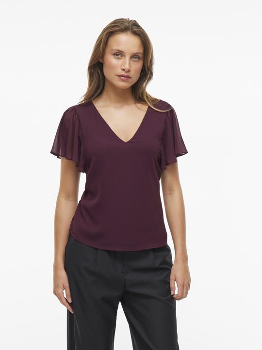 Actual product image Vila Kurzärmeliges Top mit V-Ausschnitt (38)