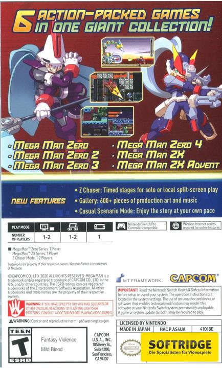 Immagine prodotto Capcom Mega Man Zero/ZX Legacy Collection (Switch, Switch Lite, Switch OLED, DE)