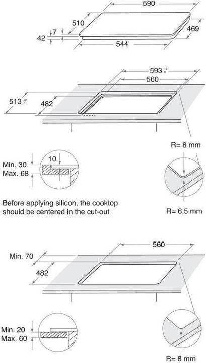 Actual product image Whirlpool Gas lift AKT 625 / WH