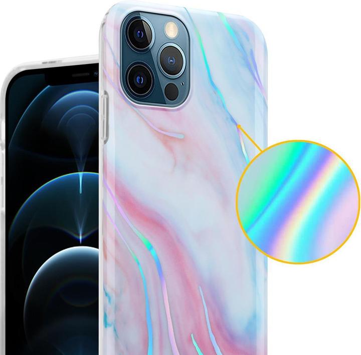 Produktbild Cadorabo IMD TPU Bunter Marmor Cover (Apple iPhone 12 Pro Max)