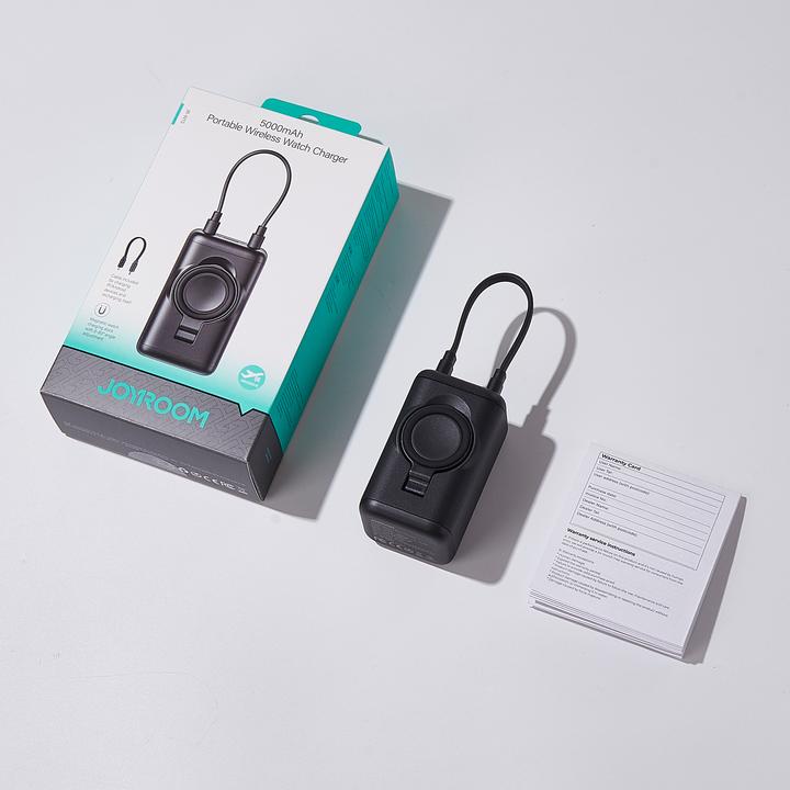 Image du produit Joyroom Chargeur portable 5000 mAh pour appareil mobile et Apple Watch - Noir (5000 mAh, 3 W, 18.50 Wh)