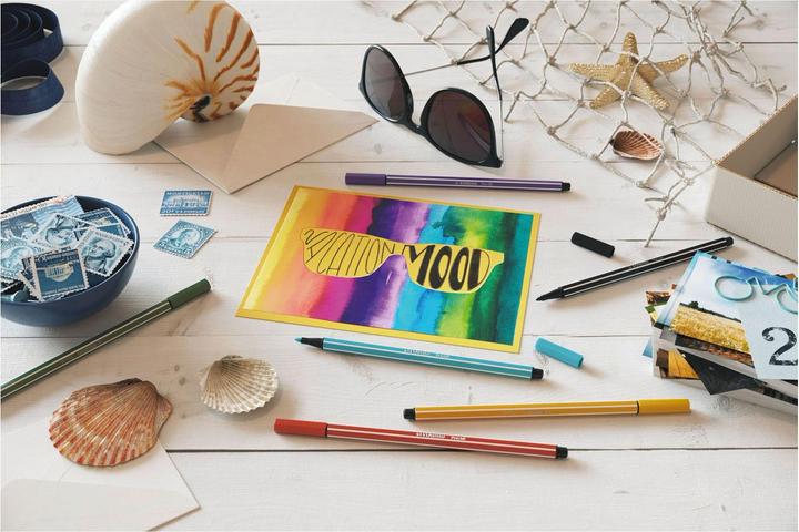 Actual product image STABILO Pen 68 (Purple, 1 x)