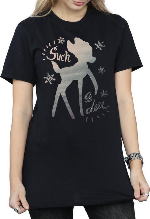 Immagine prodotto Disney Bambi Winter Deer Maglietta Ampia Donna (XXL)