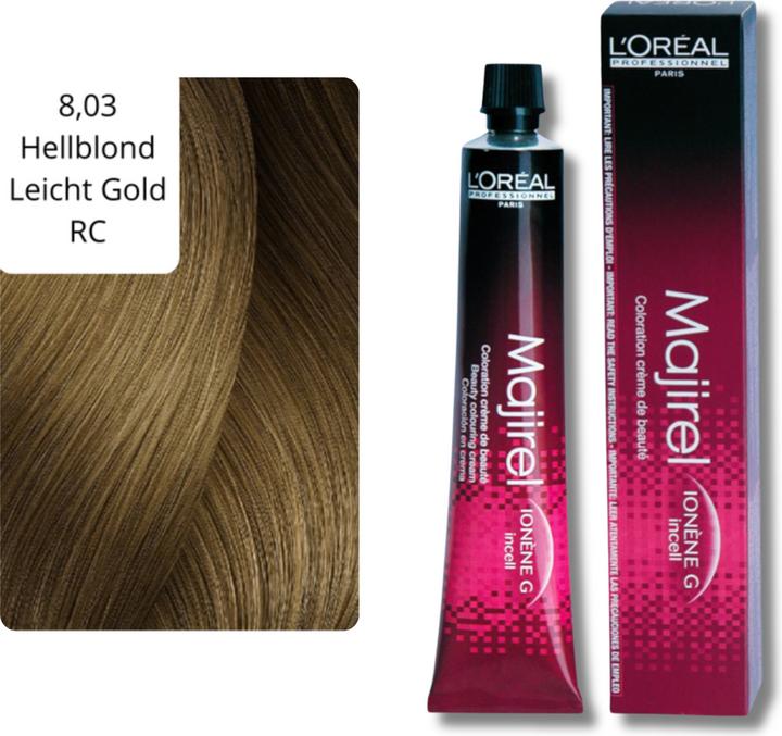 Actual product image L'Oréal Professionnel Majirel (8.03 Light blonde light gold)