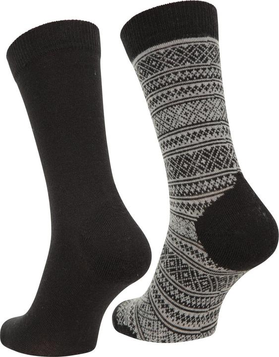 Actual product image Mountain Warehouse Unisex Adult Patterned Merino Wool Socks (Pack of 2) (40.5 - 44.5)
