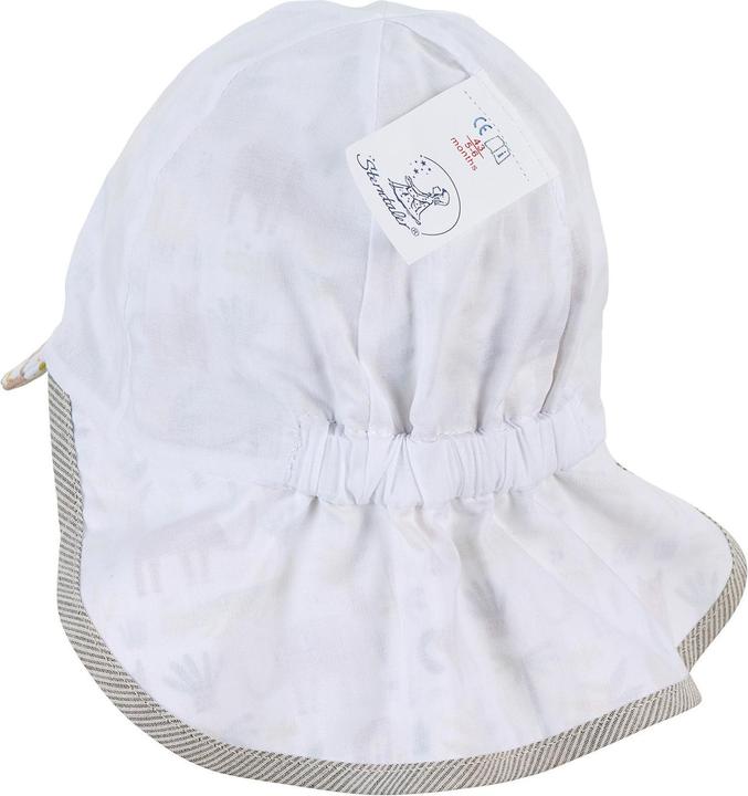 Actual product image Sterntaler Peaked Cap with Neck Guard Safari Animals UV + (49)
