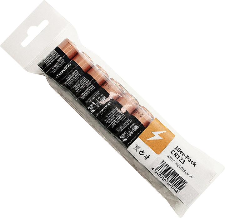 Actual product image Duracell Cr-123a (10 pcs., CR123A, 1550 mAh)