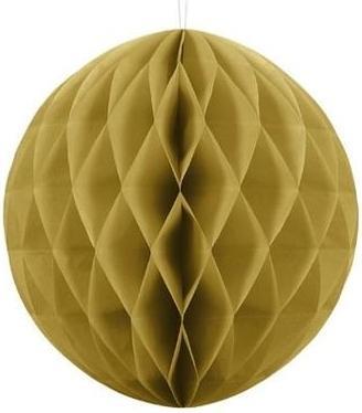 Actual product image Partydeco Tissue paper ball, gold 10cm
