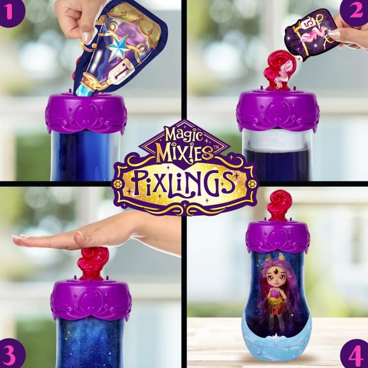 Actual product image Magic mixies pixlings galaxy hair doll single pk pippa (30530)