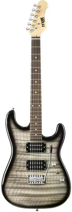Actual product image Max Electric Guitar GigKit Quilted Style Black (Electric guitar, Wood)