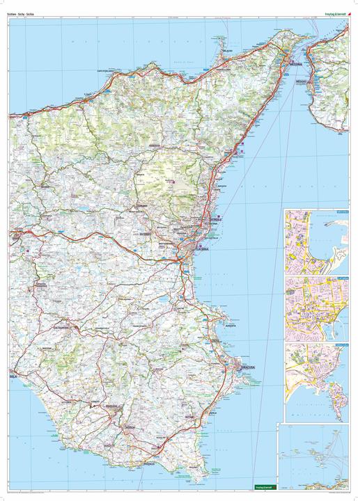 Actual product image Sicily, road and leisure map 1:150,000, freytag & berndt