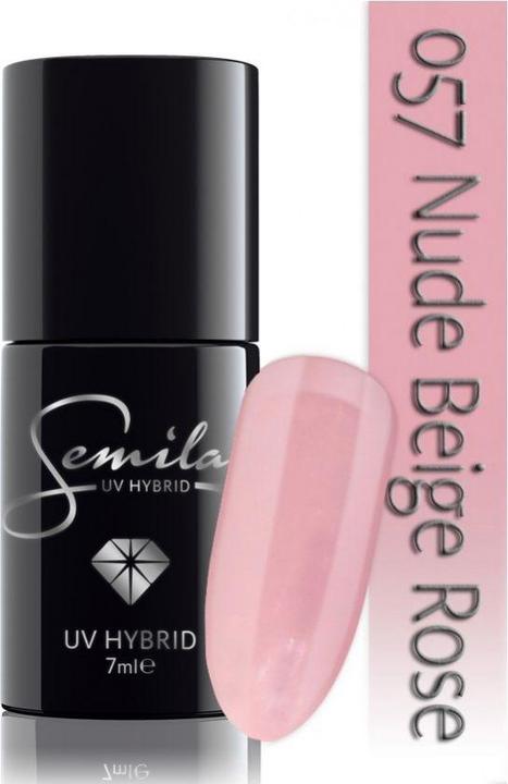 Semilac 057 Nude brownish yellow Rose 7ml (057 Nude Rusvai, UV-Gel Lack)