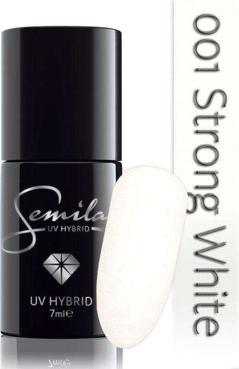 Semilac 001 Strong Baltas 7ml (001 Strong Baltas, UV-Gel Lack)