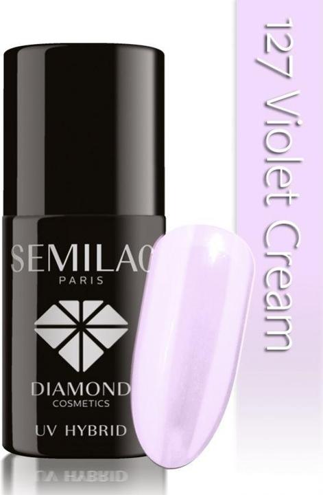 Immagine prodotto Semilac Vernice ibrida UV 127 Violet Cream 7ml (Vernice UV gel)