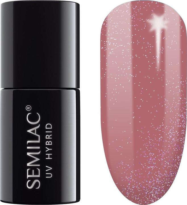 Semilac Hybrid nail polish 321 Shimmer Dust Caramel, 7 ml