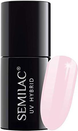 Semilac UV Hybrid Varnish 128 Pink Marshmallow 7ml (128 UV Hybrid Varnish 128 Pink Marshmallow 7ml, UV-Gel Lack)
