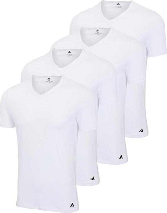 Produktbild adidas 4er Pack Active Flex Cotton Unterhemd / Shirt Kurzarm (M)