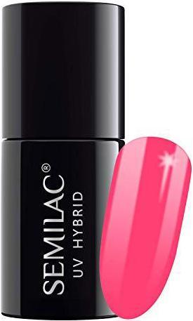 Actual product image Semilac 042 Neon Raspberry 7ml (Neon Raspberry, UV gel varnish)