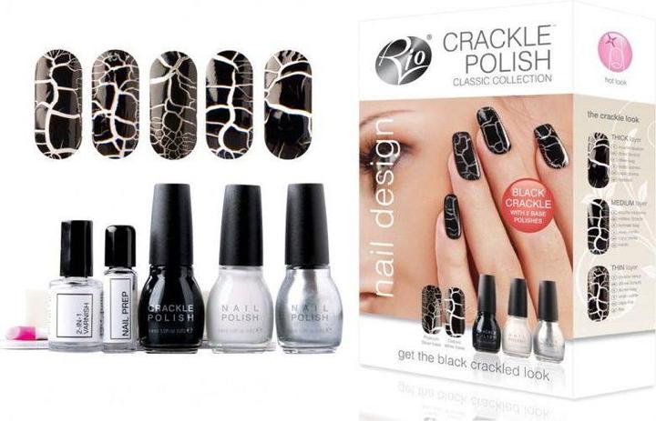Image du produit Rio Crackle Nails Classic" ( NCRC) (Blanc, Noir, Silver)
