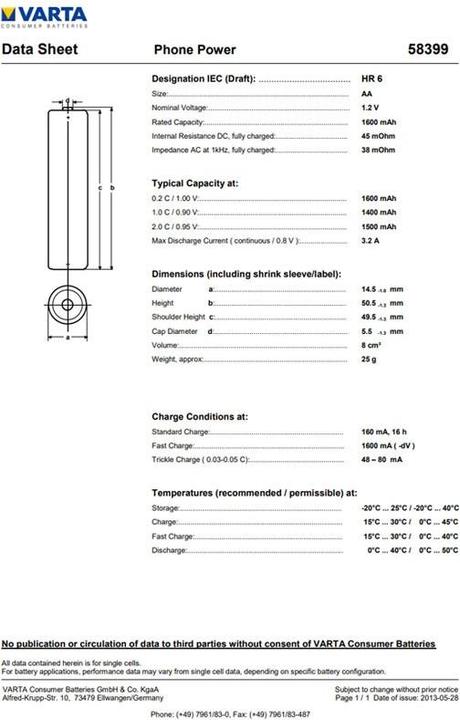 Immagine prodotto Siemens Batteria Gigaset