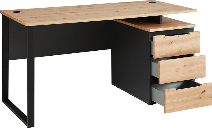 Artisan Eiche Nachbildung, Graphitfarbig