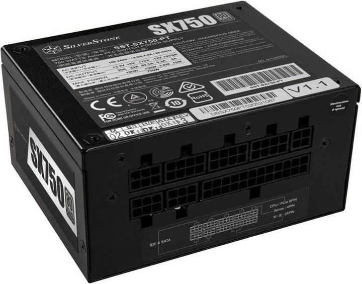 Actual product image Silverstone SST-SX750-PT V.1.1 SFX power supply 80 PLUS Platinum, modular - 750 watts (750 W)