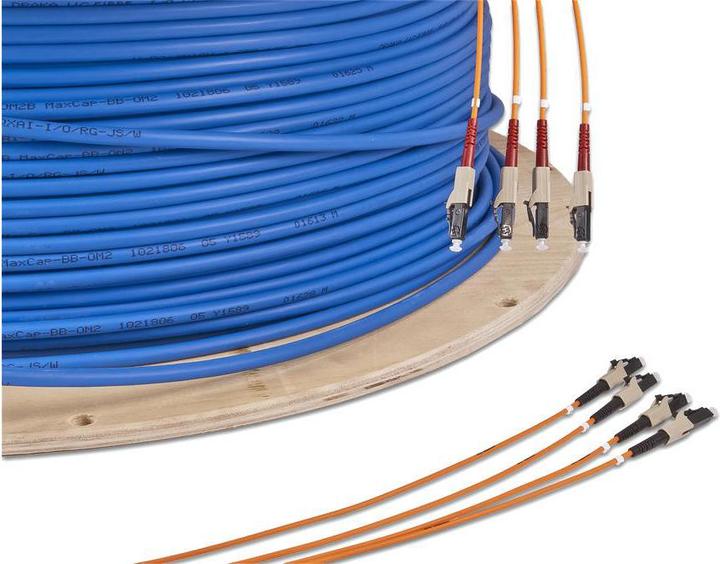 Image du produit Lightwin câble à fibre optique pré-assemblé 4xLC (20 m)